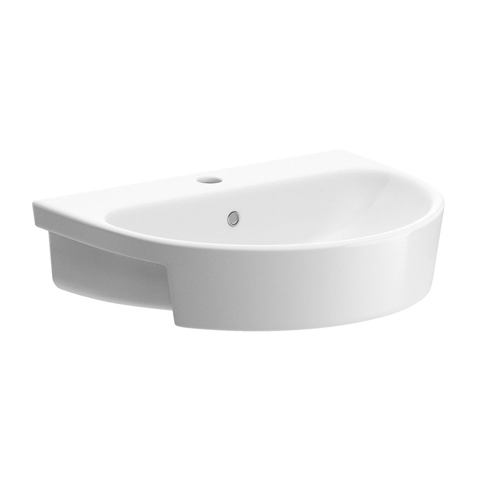 Senna 555x435mm semi recessed basin
