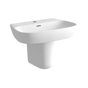 Auvellis Arven 600 x 400mm basin with semi-pedestal