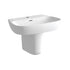 Auvellis Arven 600 x 400mm basin with semi-pedestal