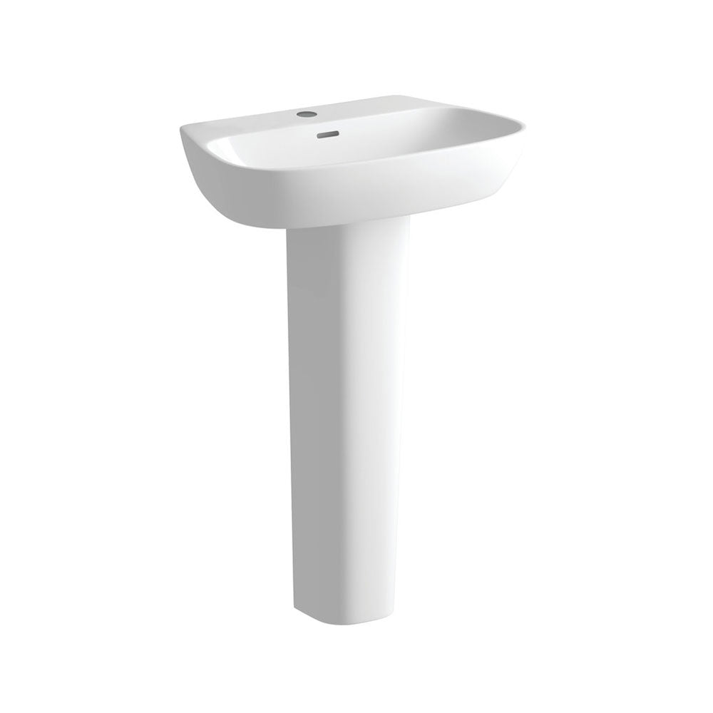 Auvellis Arven 600 x 400mm basin with full pedestal
