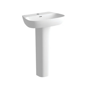 Auvellis Arven 600 x 400mm basin with full pedestal