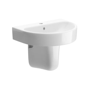 Cilantro 555x430mm basin and semi pedestal