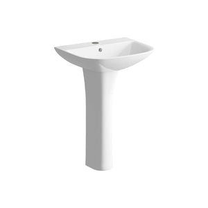 Cedarwood 560x450mm basin and pedestal