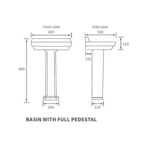 Sherbourne Basin And Pedestal Bathwise