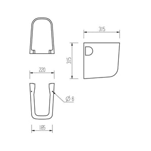 Tilia Basin And Semi Pedestal Bathwise