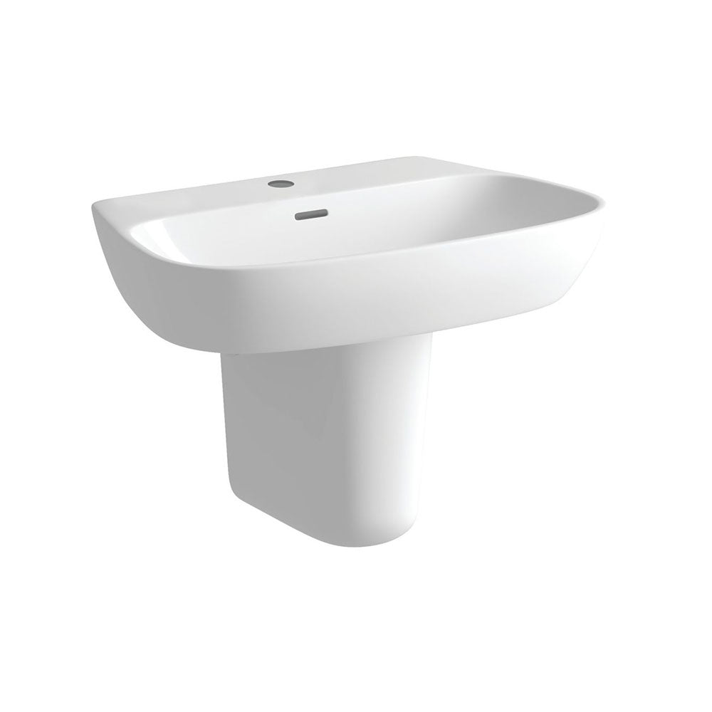 Tilia 600x400mm basin and semi pedestal