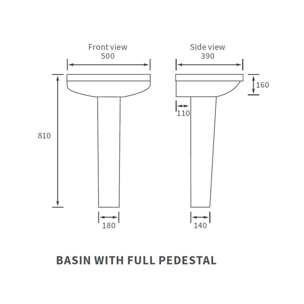 Laurus Basin And Pedestal Bathwise