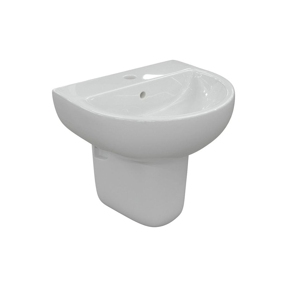 Tuscany 550x400mm basin and semi pedestal