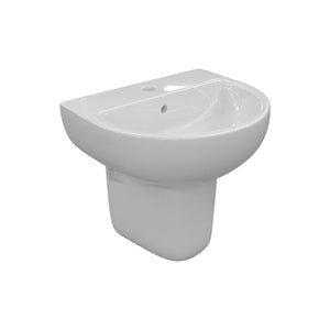 Tuscany 550x400mm basin and semi pedestal