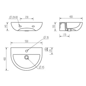 Tuscany Basin And Pedestal Bathwise