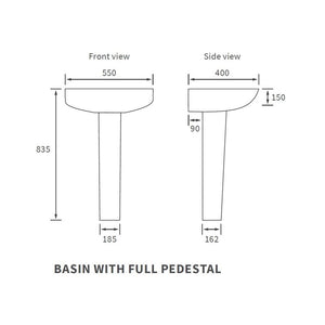 Tuscany Basin And Pedestal Bathwise