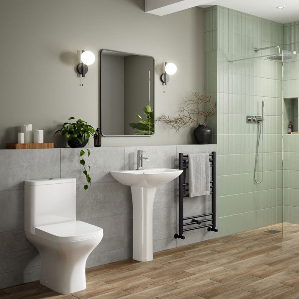 Cedarwood Back To Wall Rimless Toilet With Slim Soft Close Seat