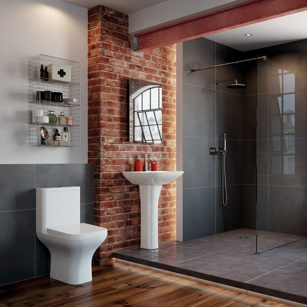 Auvellis Arven comfort-height rimless close-coupled toilet – alternative view