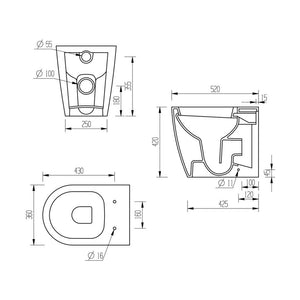 New Jimi Back To Wall Pan And Soft Close Seat Bathwise