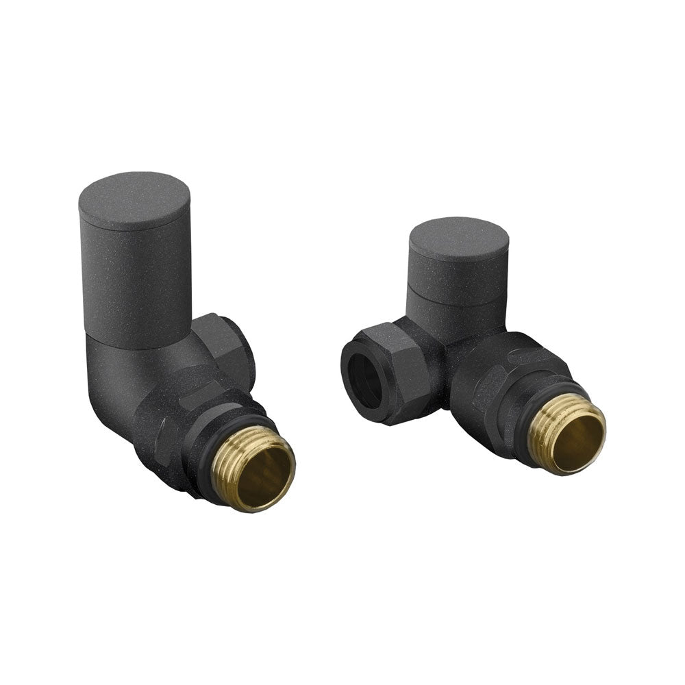 Auvellis Nexara corner radiator valves – Anthracite
