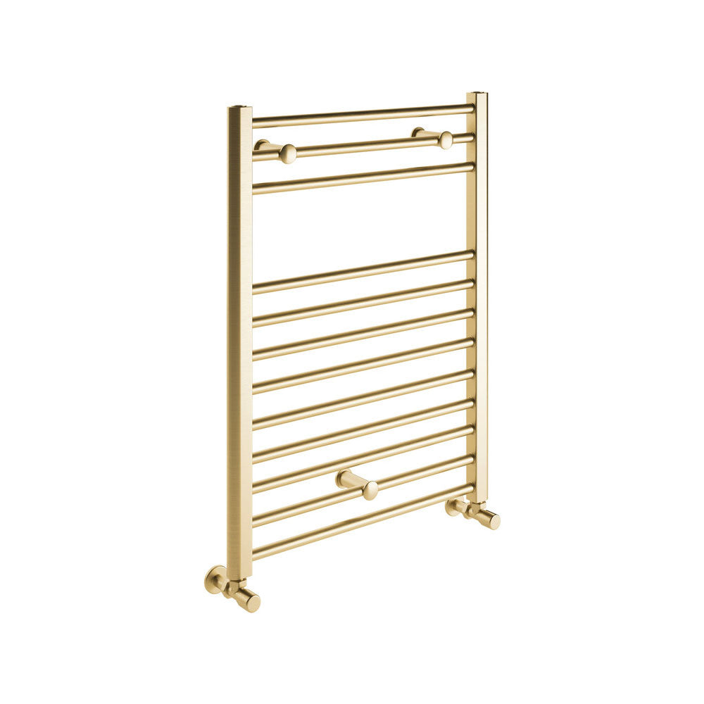 Grado Straight Ladder Towel Warmer Brushed Brass Grado