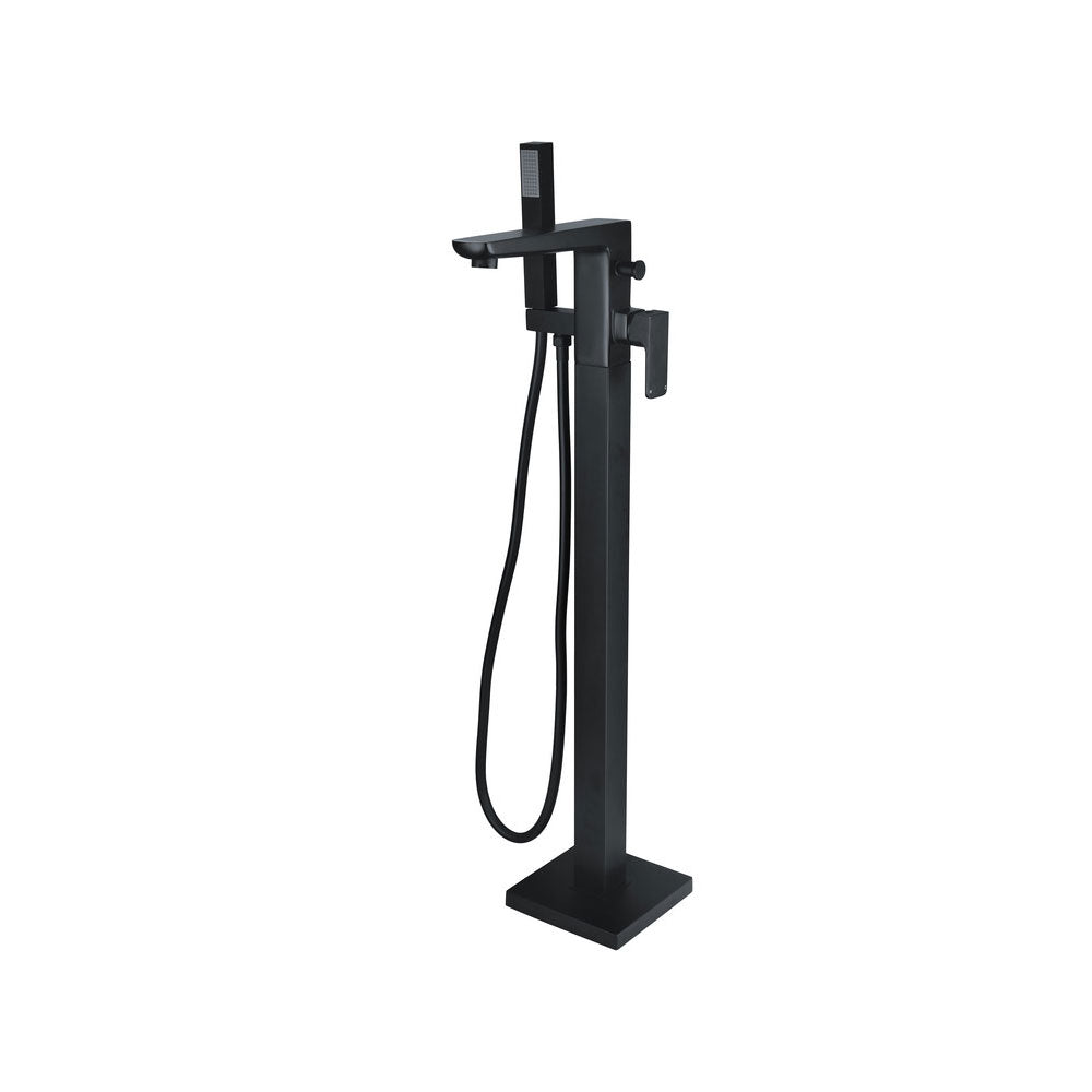 Auvellis Arven Freestanding Bath Shower Mixer in Matt Black