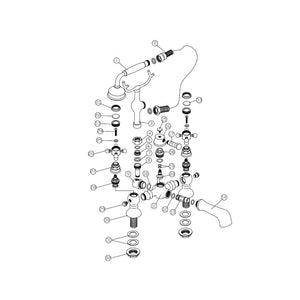 Tadlow Deck Mounted Bath Shower Mixer Pureflo