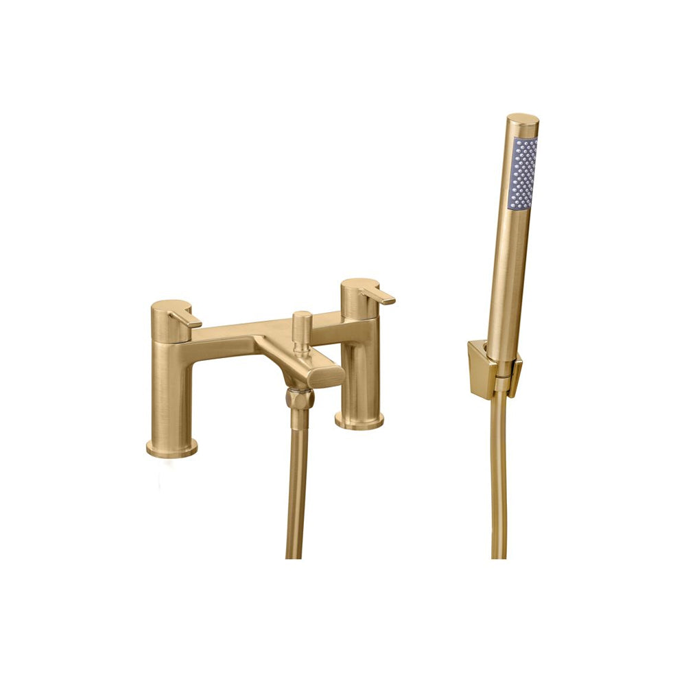 Evola Floor Standing Bath/Shower Mixer - Matt Black