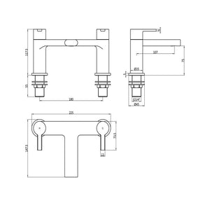 Evola Bath Filler Bathwise