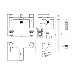 Evola Bath and Shower Mixer Pureflo