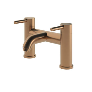 Pescara Floor Standing Bath/Shower Mixer - Brushed Brass