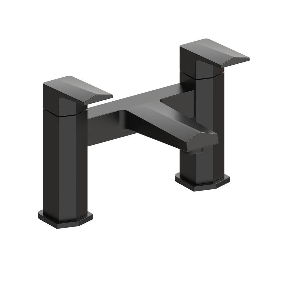 Roda Basin Mixer & Waste - Matt Black