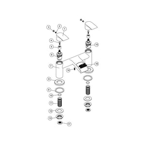 Reims Deck Mounted Waterfall Bath Filler Pureflo