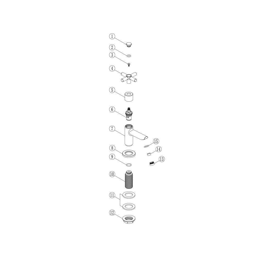 Auvellis Solenne Bath Pillar Taps – product image 2