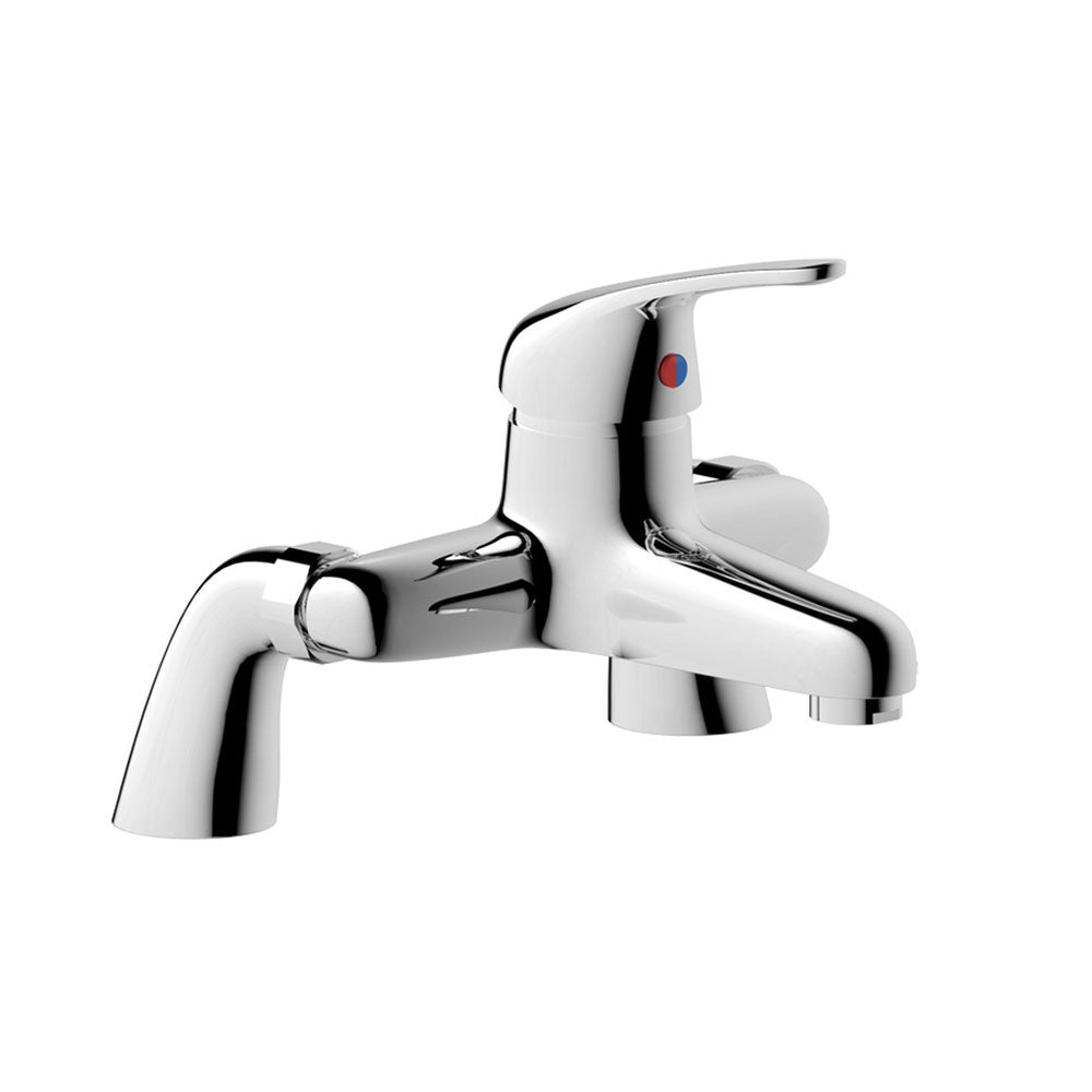 Auvellis Nerola Deck Mounted Bath Filler Chrome