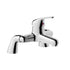 Nerola Deck Mounted Bath Filler Chrome
