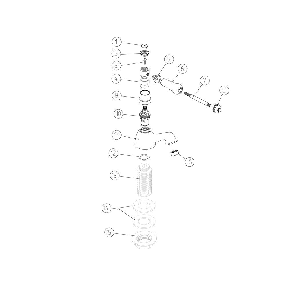 Millom Bath Pillar Taps Pureflo