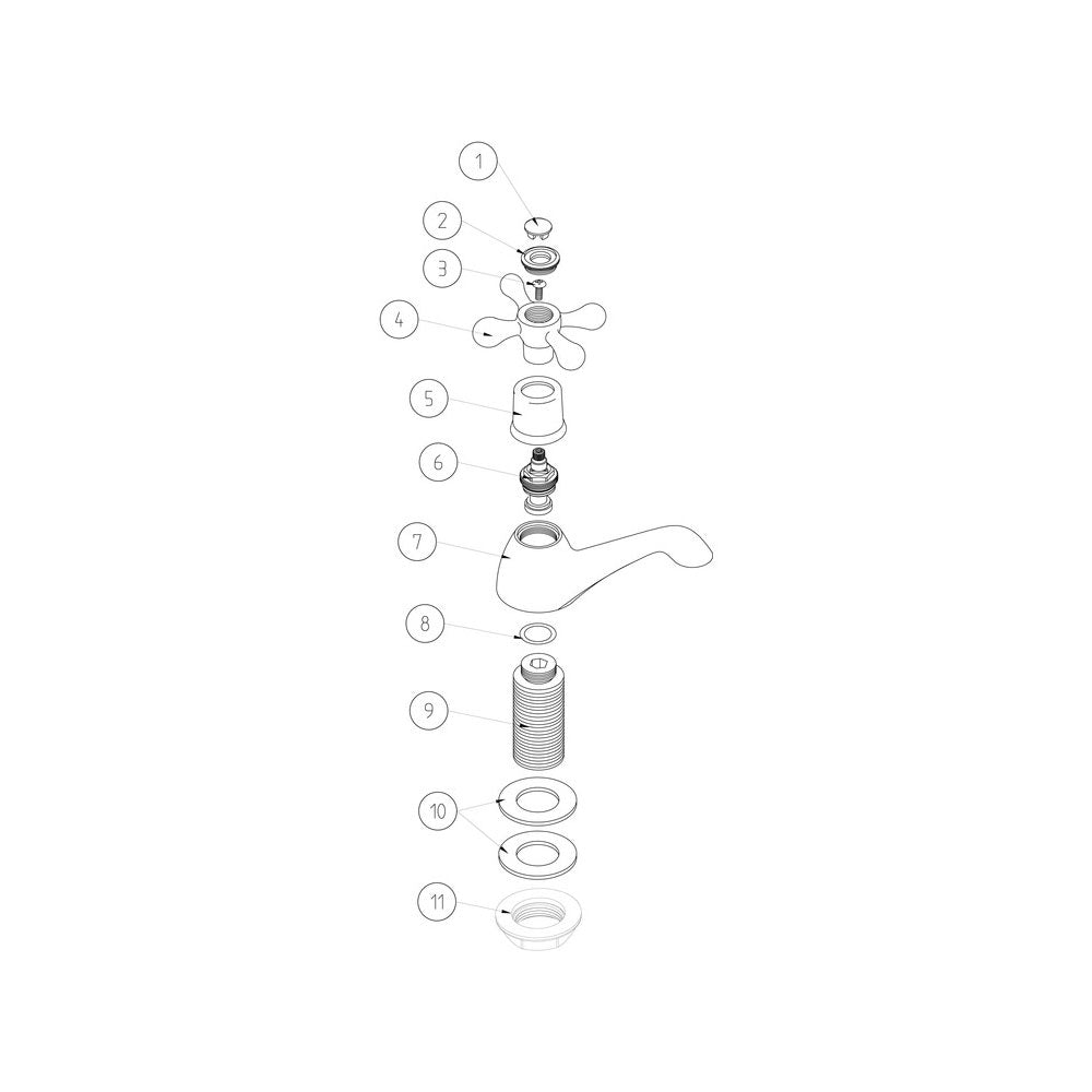 Salton Bath Pillar Taps Ponzo