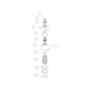 Salton Bath Pillar Taps Ponzo