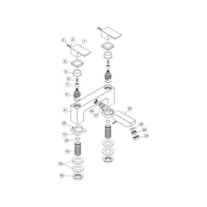 Ponzo Deck Mounted Bath Filler Pureflo