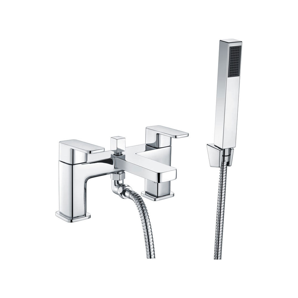 Adria Dek Mounted Bath/Shower Mixer Including Shower Kit Chrome