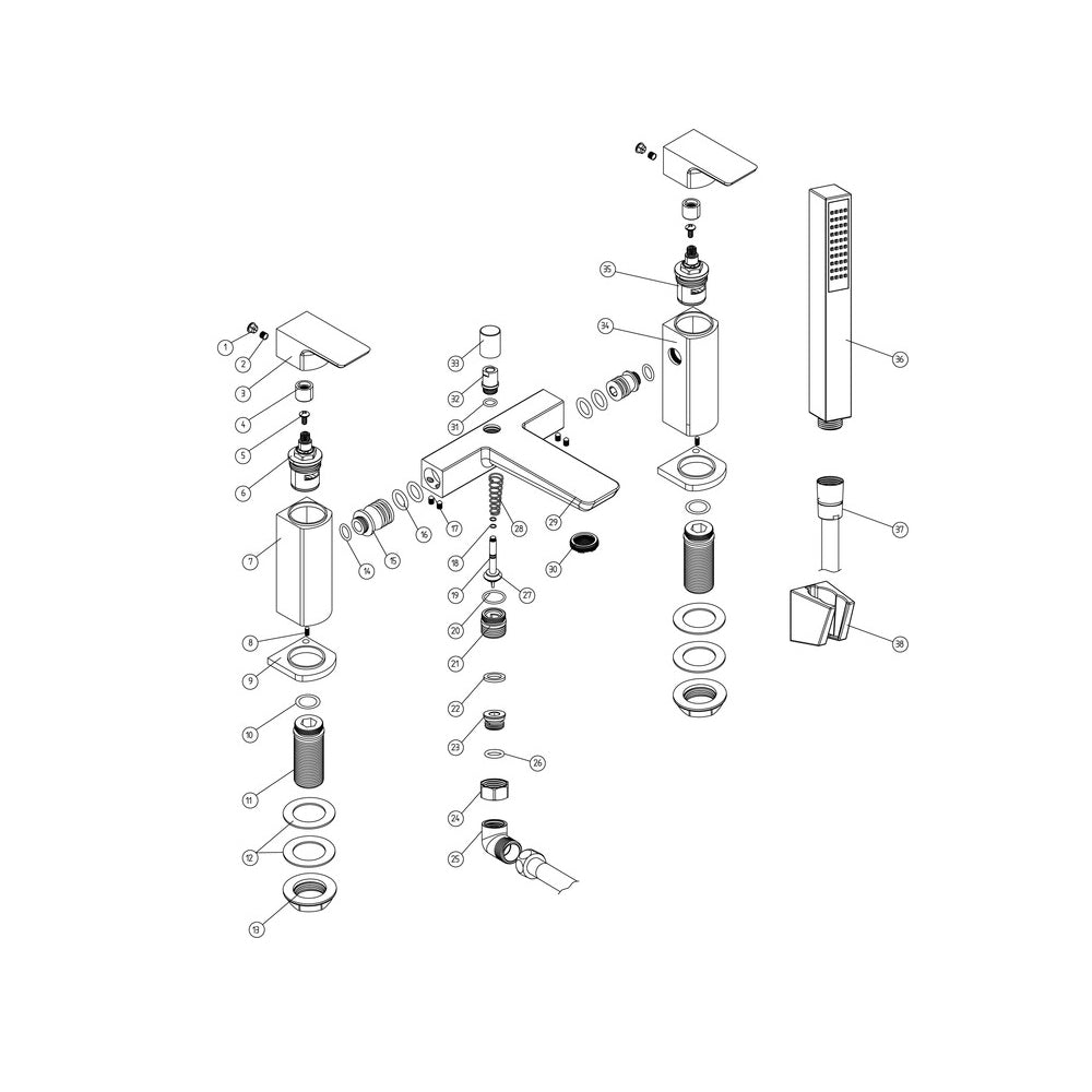 Berio Bath and Shower Mixer Bathwise