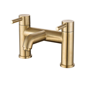 Pescara Cloakroom Basin Mixer & Waste - Brushed Brass