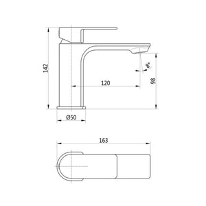 Bellona Basin Mixer & Waste - Chrome Bathwise