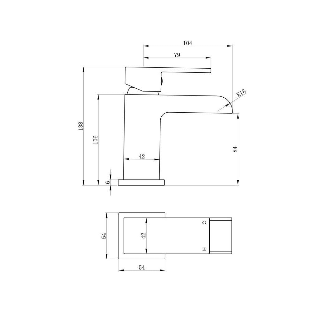 Marne Single Lever Basin Mixer Including Waste Chrome