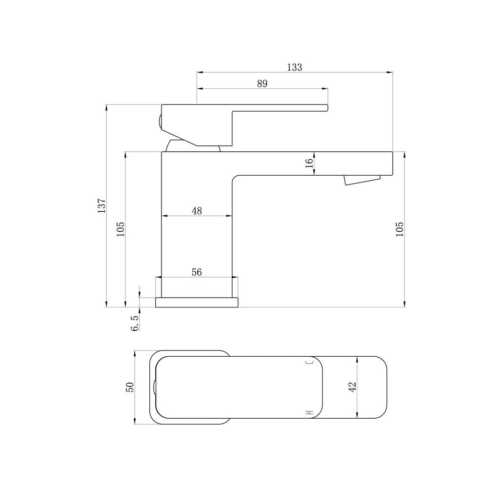 Adria Single Lever Basin Mixer Including Waste Chrome