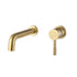 Pescara Wall Mounted Single Lever Basin Mixer Brushed Brass