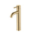 Pescara Tall Single Lever Basin Mixer Including Waste Brushed Brass