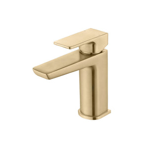 Comet Single Lever Basin Mixer Including Waste Brushed Brass Bathwise