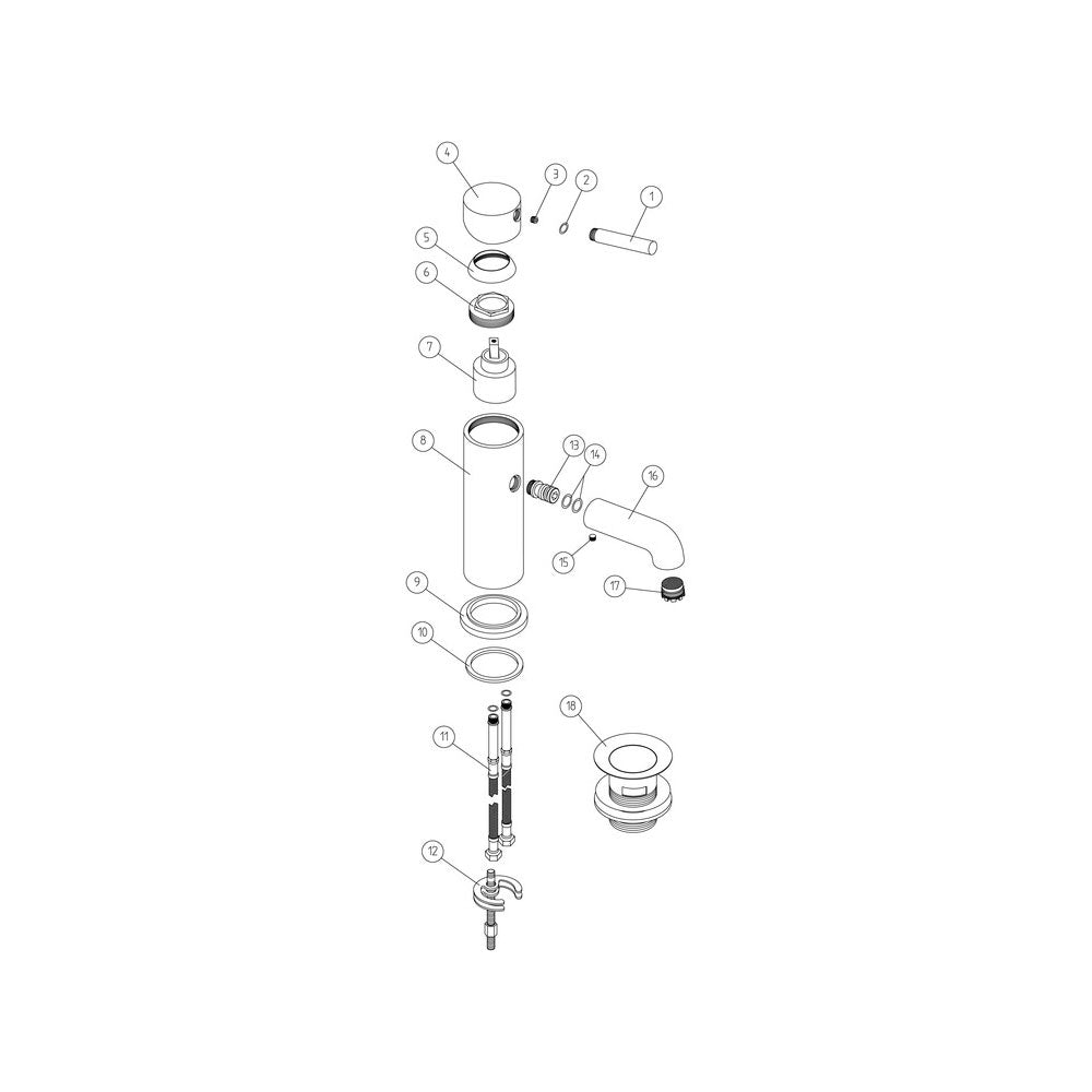 Pescara Single Lever Basin Mixer