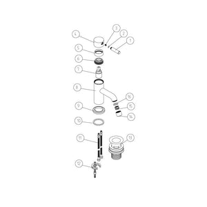 Pescara Cloakroom Basin Mixer Pureflo