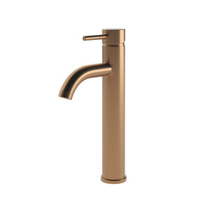 Auvellis Vela Tall Basin Mixer in Brushed Bronze