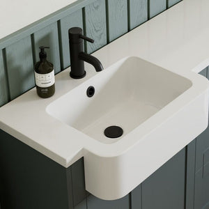 Auvellis Vela Tall Basin Mixer in Matt Black detail