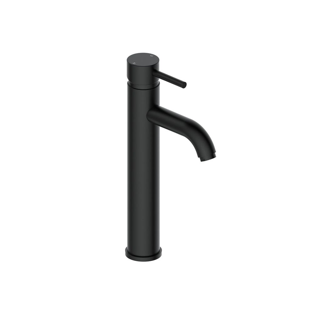 Auvellis Vela Tall Basin Mixer in Matt Black