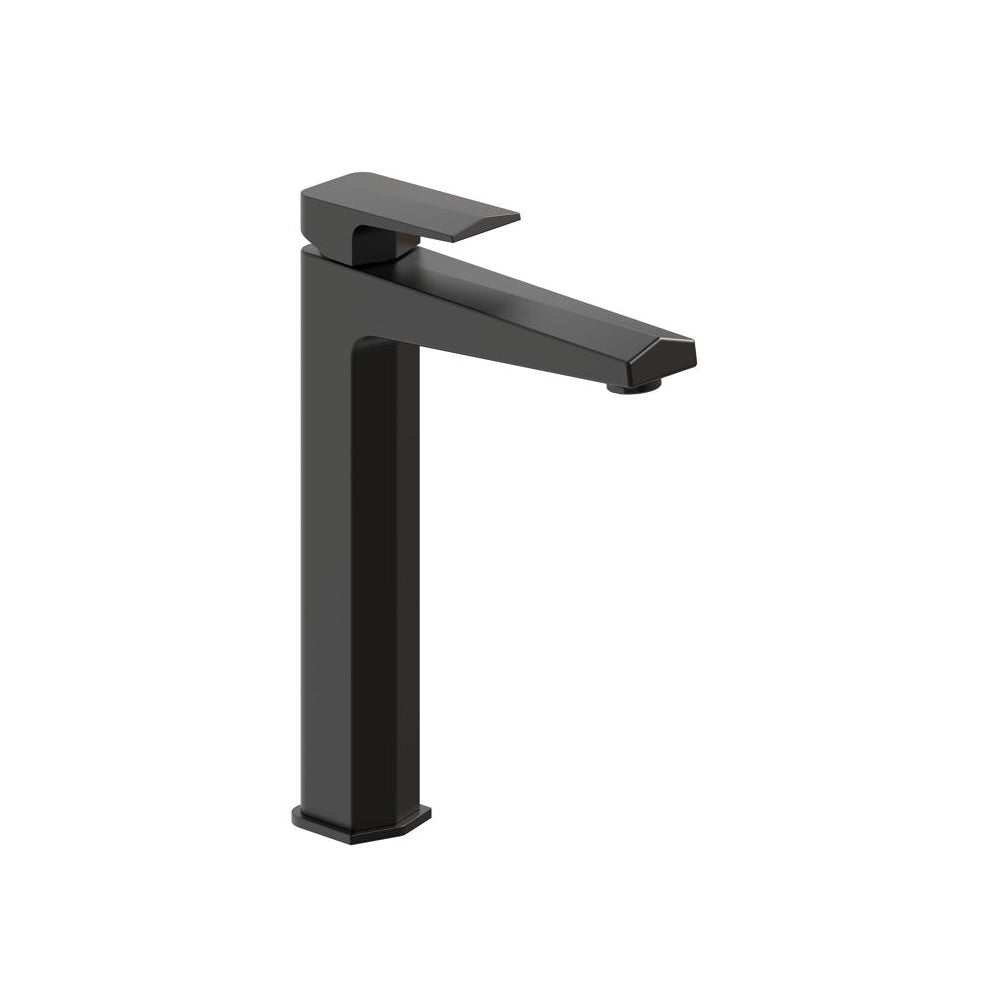 Auvellis Arven Architectural Tall Basin Mixer in Matt Black